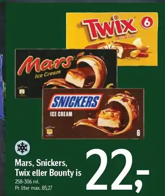 Føtex Mars, snickers, twix el. bounty is tilbud