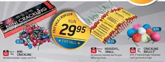 Thansen Mini crackling, heksehyl, small el. crackling balls 2" tilbud