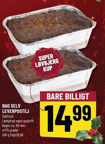 Bag selv leverpostej