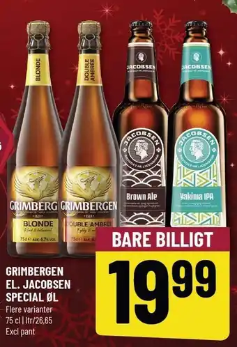 Løvbjerg Grimbergen el. jacobsen special øl tilbud