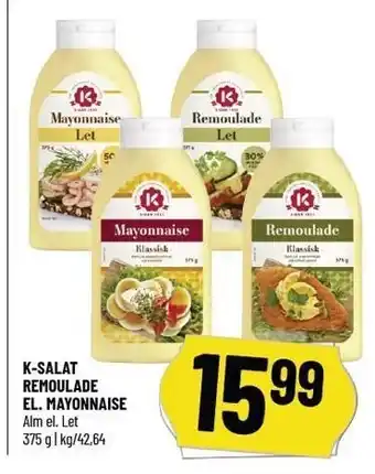 Løvbjerg K-salat remolade el. mayonnaise tilbud
