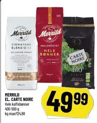 Merrild el. carte noire