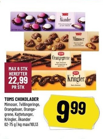 Løvbjerg Toms chokolader tilbud