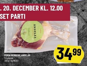 Fersk berberie andelår