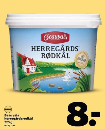 Netto Beauvais herregårds rødkål tilbud