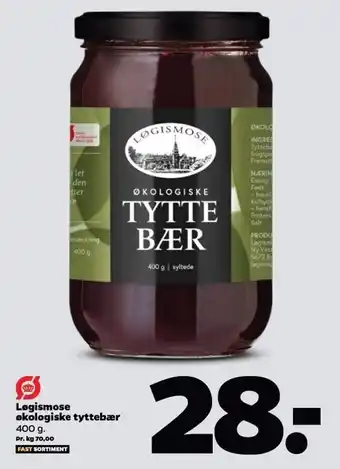 Netto Løgismose øko tyttebær tilbud
