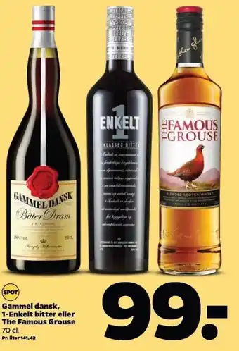 Netto Gammel dansk, 1-enkelt bitter el. the famous grouse tilbud