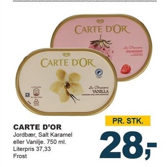 Let-Køb Carte d'or tilbud