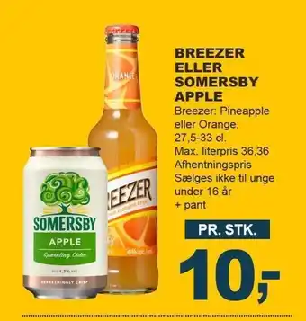 Let-Køb Breezer eller somersby tilbud
