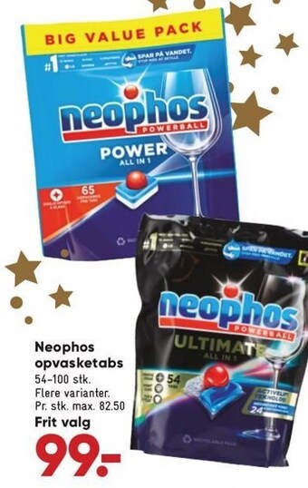Bilka Neophos opvasketabs tilbud