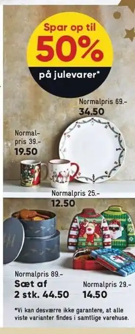 Bilka Spar op til 50% på julevarer tilbud