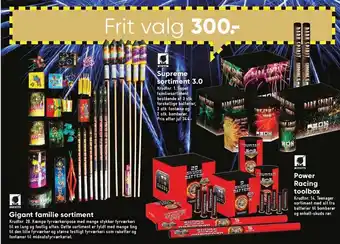 Bilka Gigant familie sortiment, supreme sortiment 3.0, power racing toolbox tilbud