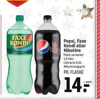SPAR Pepsi, faxe kondi el. nikoline tilbud