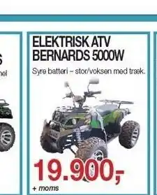 Fritidsmarkedet Elektrisk atv bernards 5000w tilbud