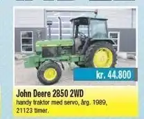 John deere 2850 2wd