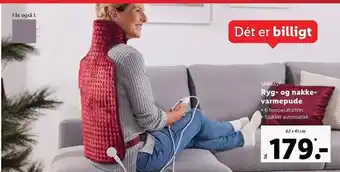 Lidl Ryg og nakke varmepude tilbud