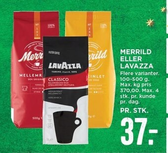 MENY Merrild el. lavazza tilbud