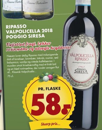 Ripasso Valpolicella 2018 Poggio Siresa