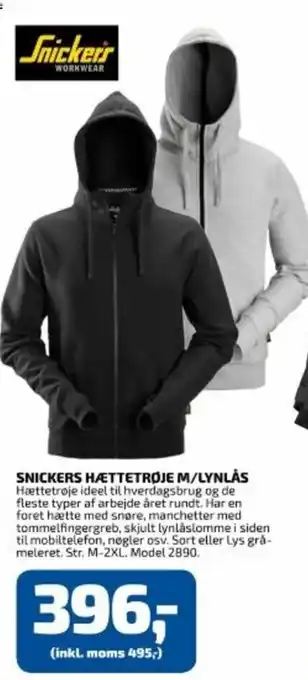 Davidsen Snickers Hættetrøhe M/Lynlås tilbud
