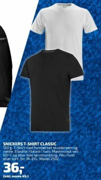 Davidsen Snickers T-Shirt Classic tilbud