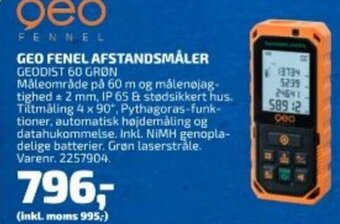 Davidsen Geo Fenel Afstandsmåler tilbud