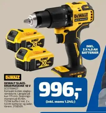 Davidsen DeWalt Slagskruemaskine 18V tilbud