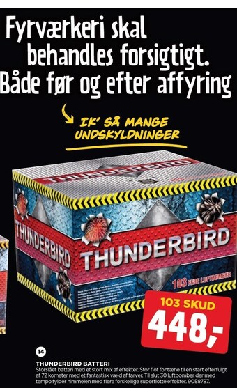 jem & fix Thunderbird batteri tilbud