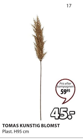 JYSK Tomas Kunstig Blomst tilbud