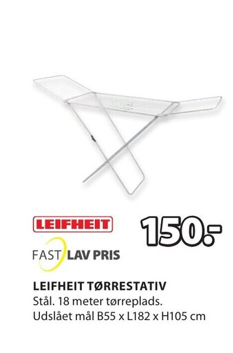 JYSK Leifheit Tørrestativ tilbud