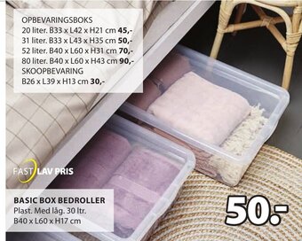 JYSK Basic Box Bedroller tilbud