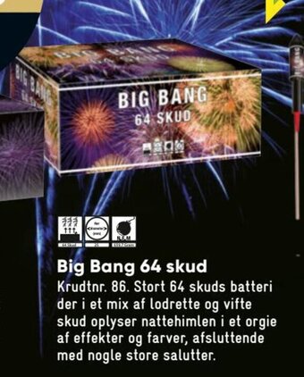 Bilka Big Bang 64 Skud tilbud