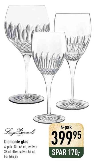 Imerco Diamante glas tilbud