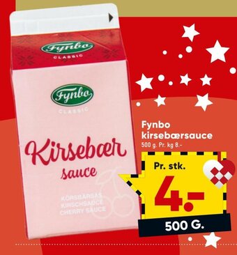 Bilka Fynbo Kirsebærsauce tilbud