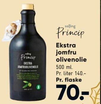 Bilka Ekstra Jomfru Olivenolie tilbud
