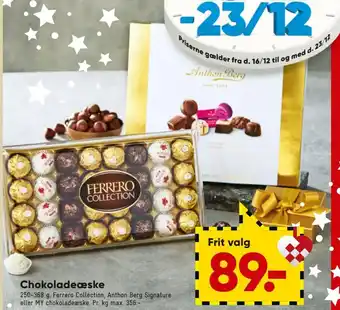 Chokoladeæske