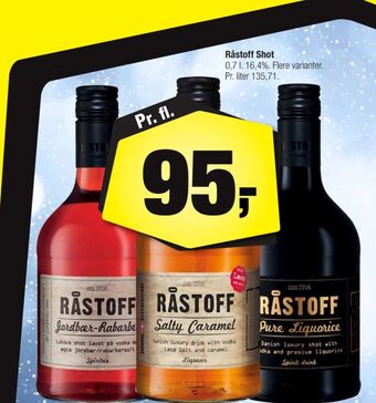 Calle Råstoff shots tilbud
