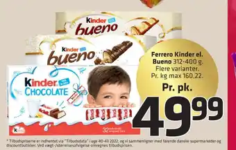 Fleggaard Bueno chokoladestænger white tilbud