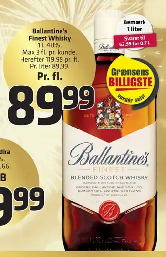 Fleggaard Ballantines whisky tilbud