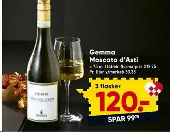 Bilka Gemma Moscato d' Asti tilbud