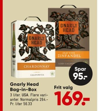 Bilka Gnarly Head Bag-in-Box tilbud