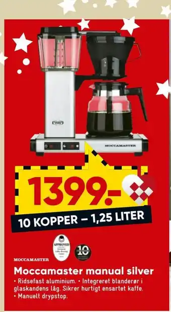 Bilka Moccamaster Manual silver tilbud
