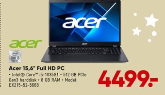 Bilka Acer 15.6" Full HD PC tilbud