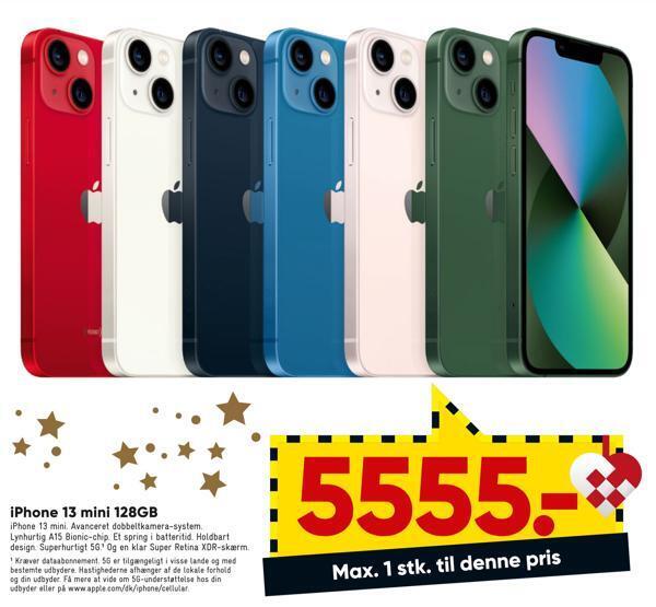 Iphone 13 mini 128gb tilbud hos Bilka