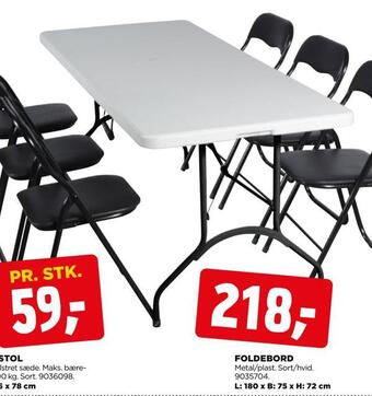 jem & fix Foldebord tilbud