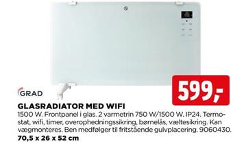 jem & fix Glasradiator med wifi tilbud