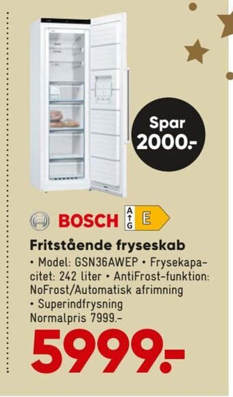 Bilka Fritstående Fryseskab tilbud