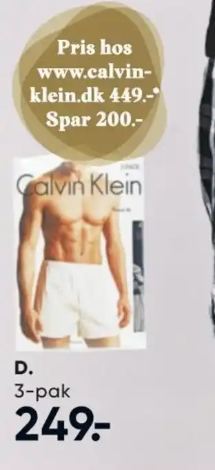 Bilka Calvin Klein Boxershorts tilbud