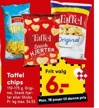 Bilka Taffel Chips tilbud