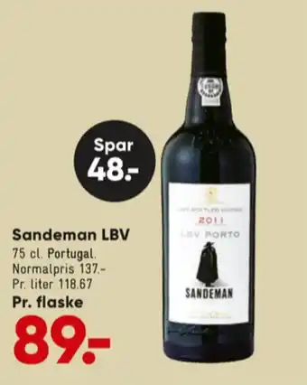 Bilka Sandeman portvin tilbud