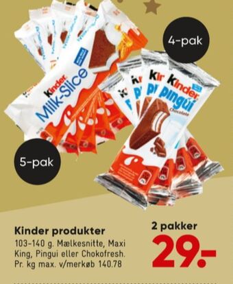 Bilka Maxi king cool snacks tilbud